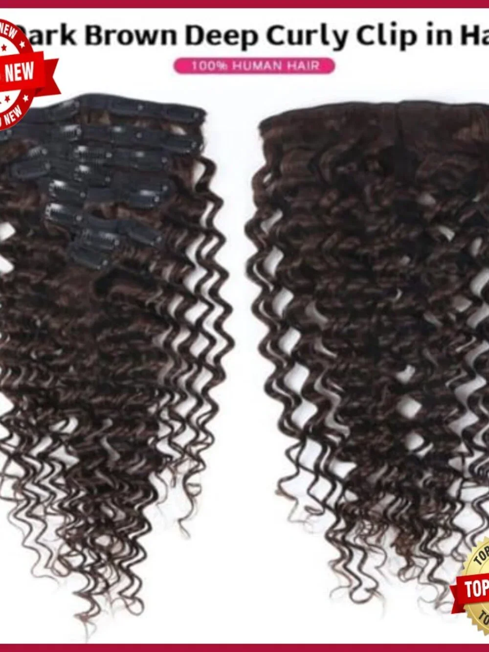 18 Inch Brazilian Human Hair Clip In Extensions 8Pcs 120g Double Weft